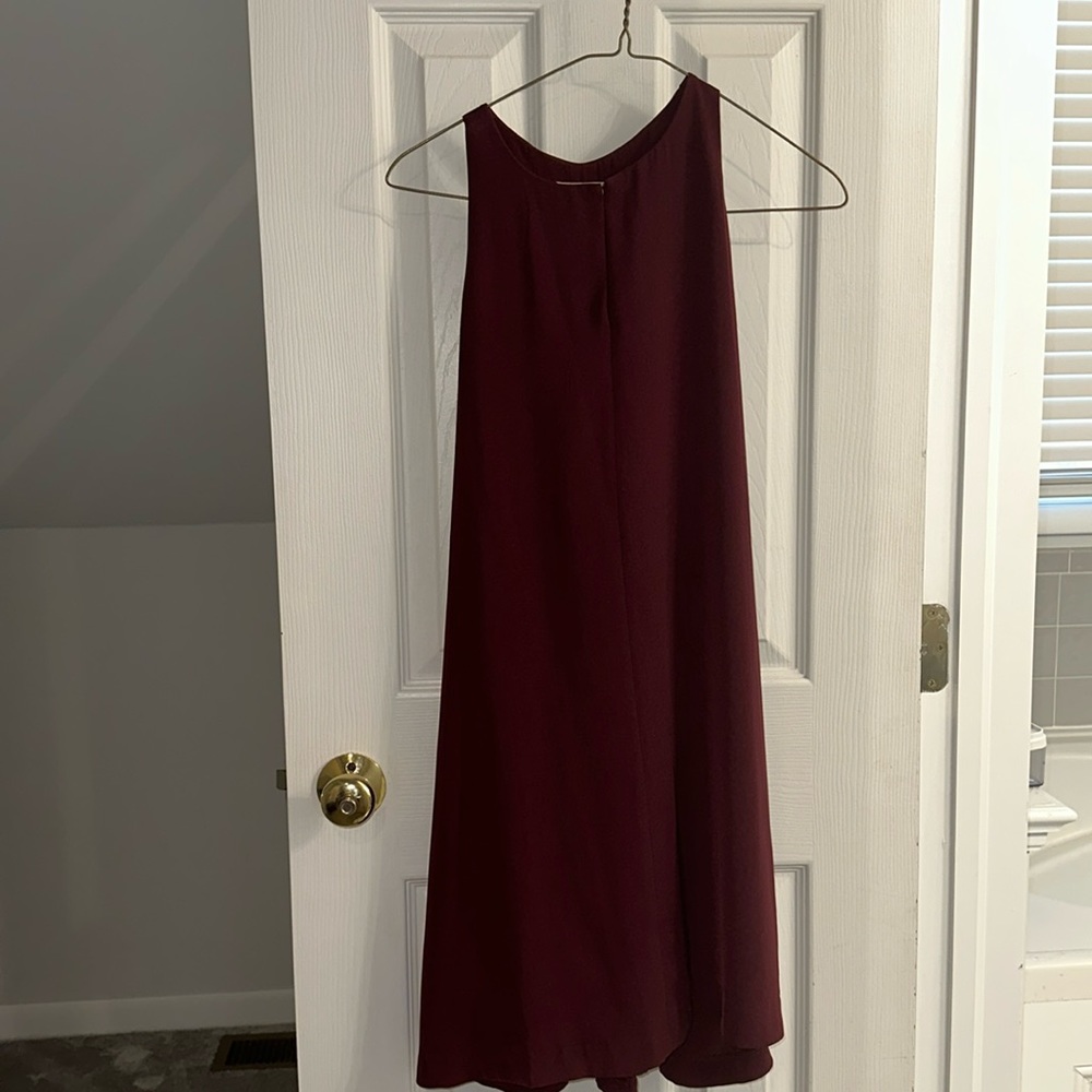 Loft maroon shift dress